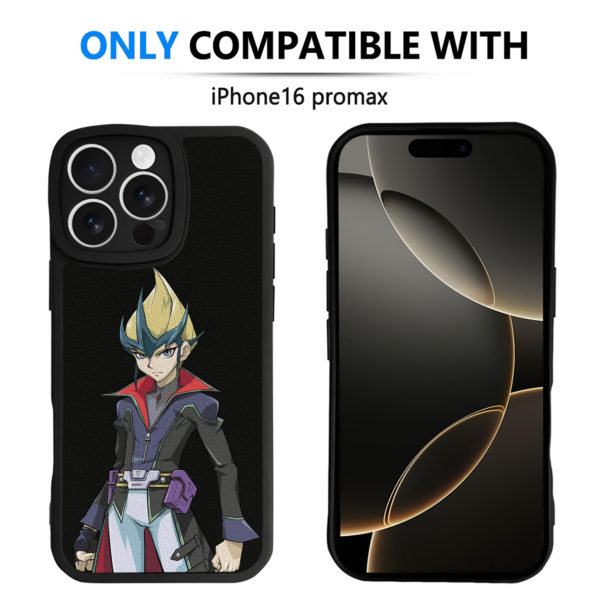 遊☆戯☆王 Yu-Gi-Oh! 【iPhone 16シリーズ対応】シリコンスマホケース（レザー調） 材質：シリコン